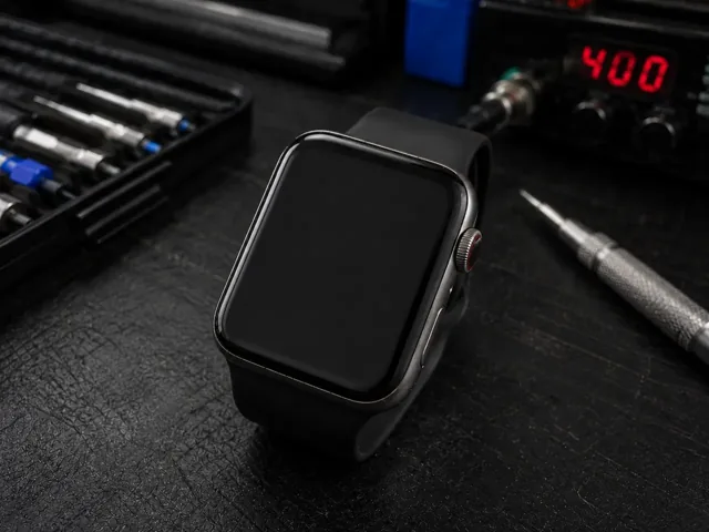 بعد الإصلاح — استبدال شاشة Apple Watch