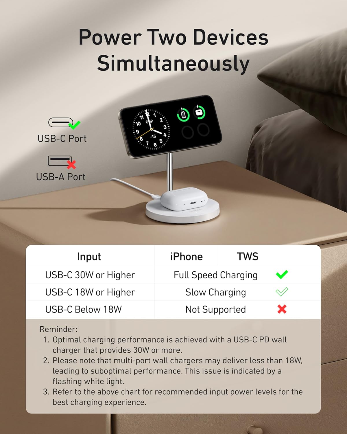 Anker MagGo 2-in-1 Charging Stand