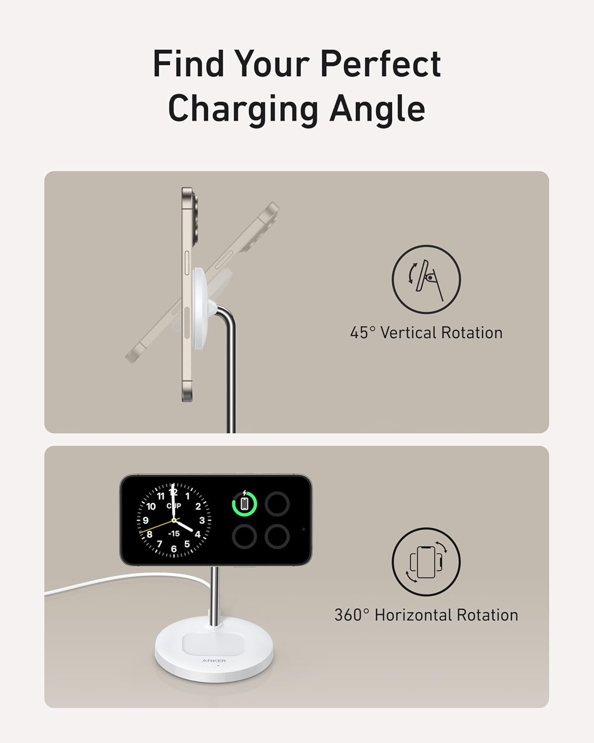 Anker MagGo 2-in-1 Charging Stand
