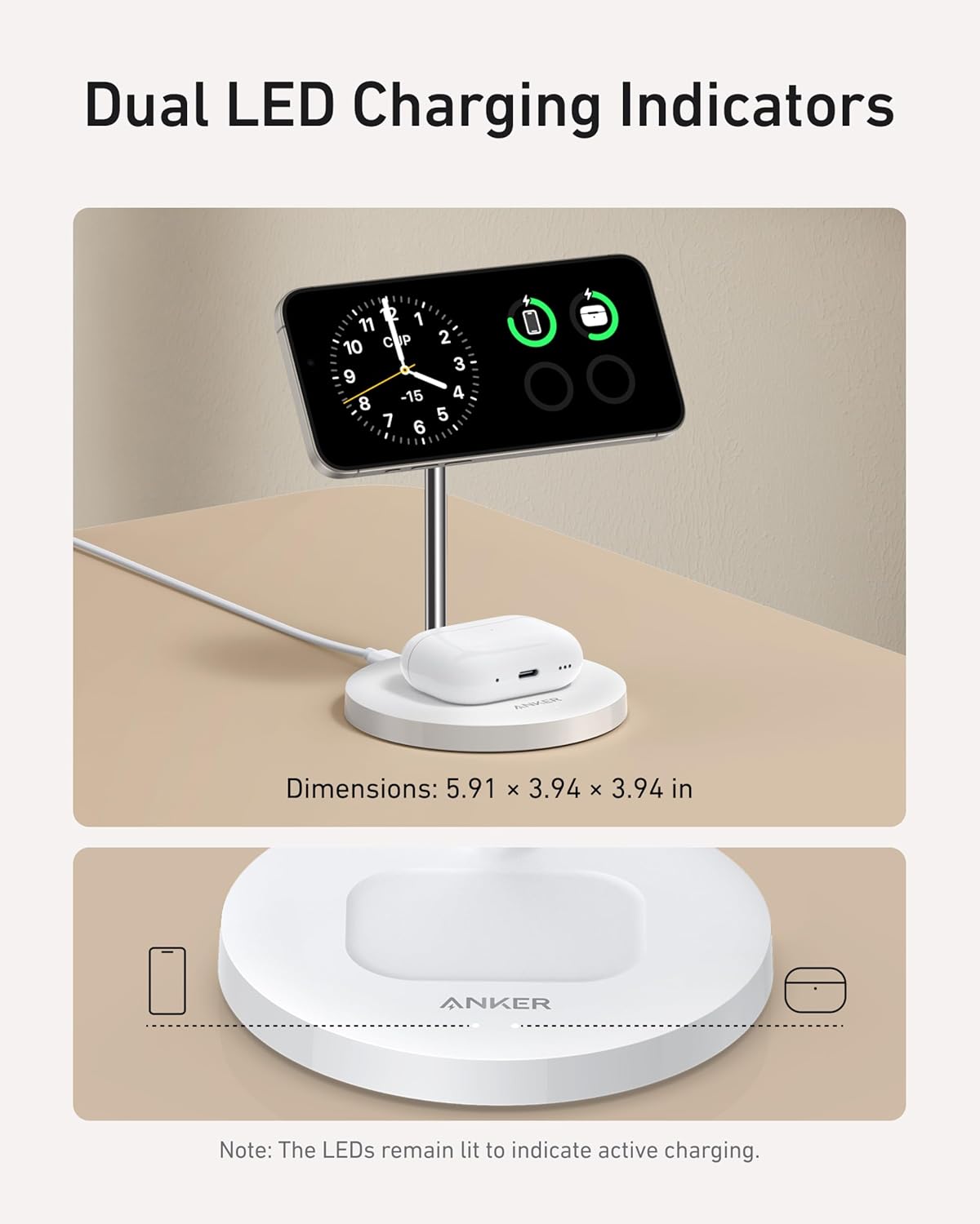Anker MagGo 2-in-1 Charging Stand