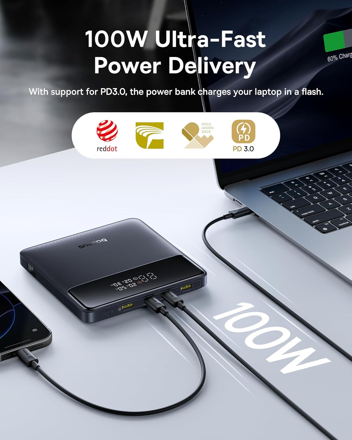 Baseus Blade H1 PowerBank 20K 100W