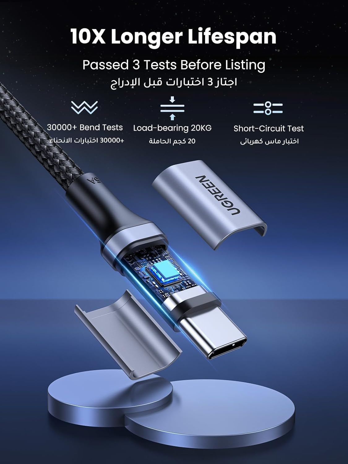 Ugreen USB-C Cable 3m 100W